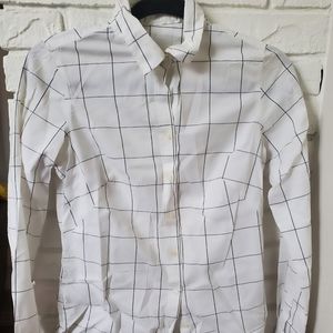 Pin stripped button down